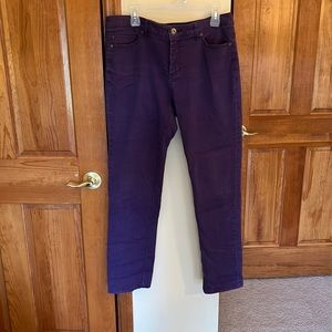Purple jeans